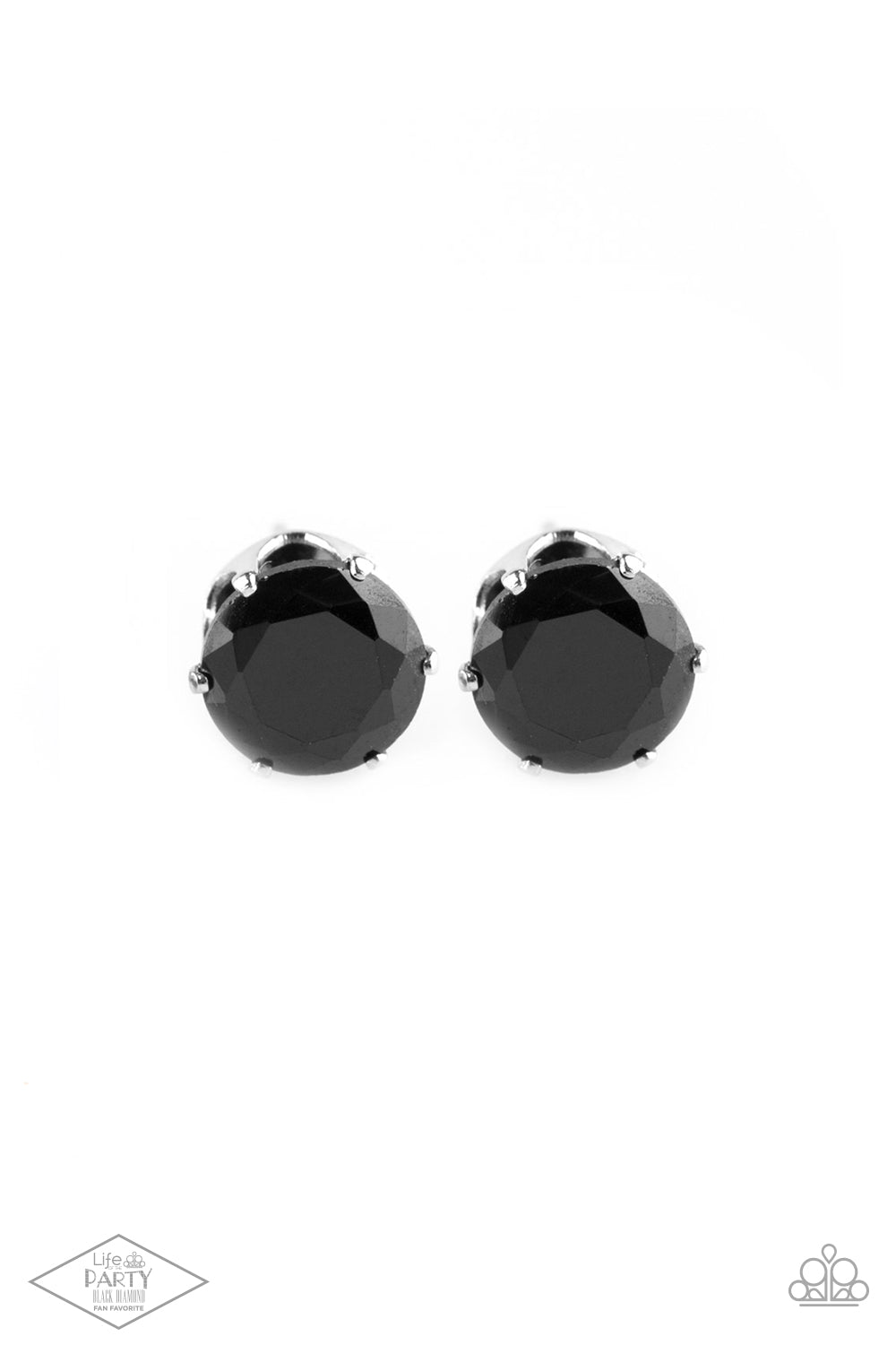 Come Out On Top - Black Stud Earrings