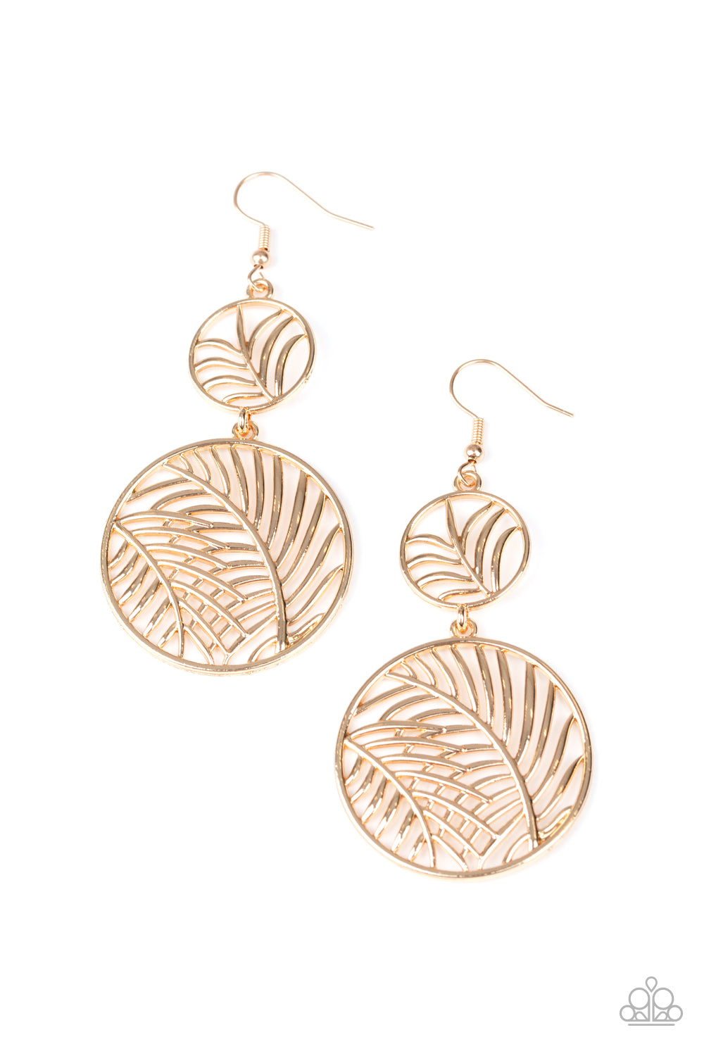 Palm Oasis - Gold Earrings