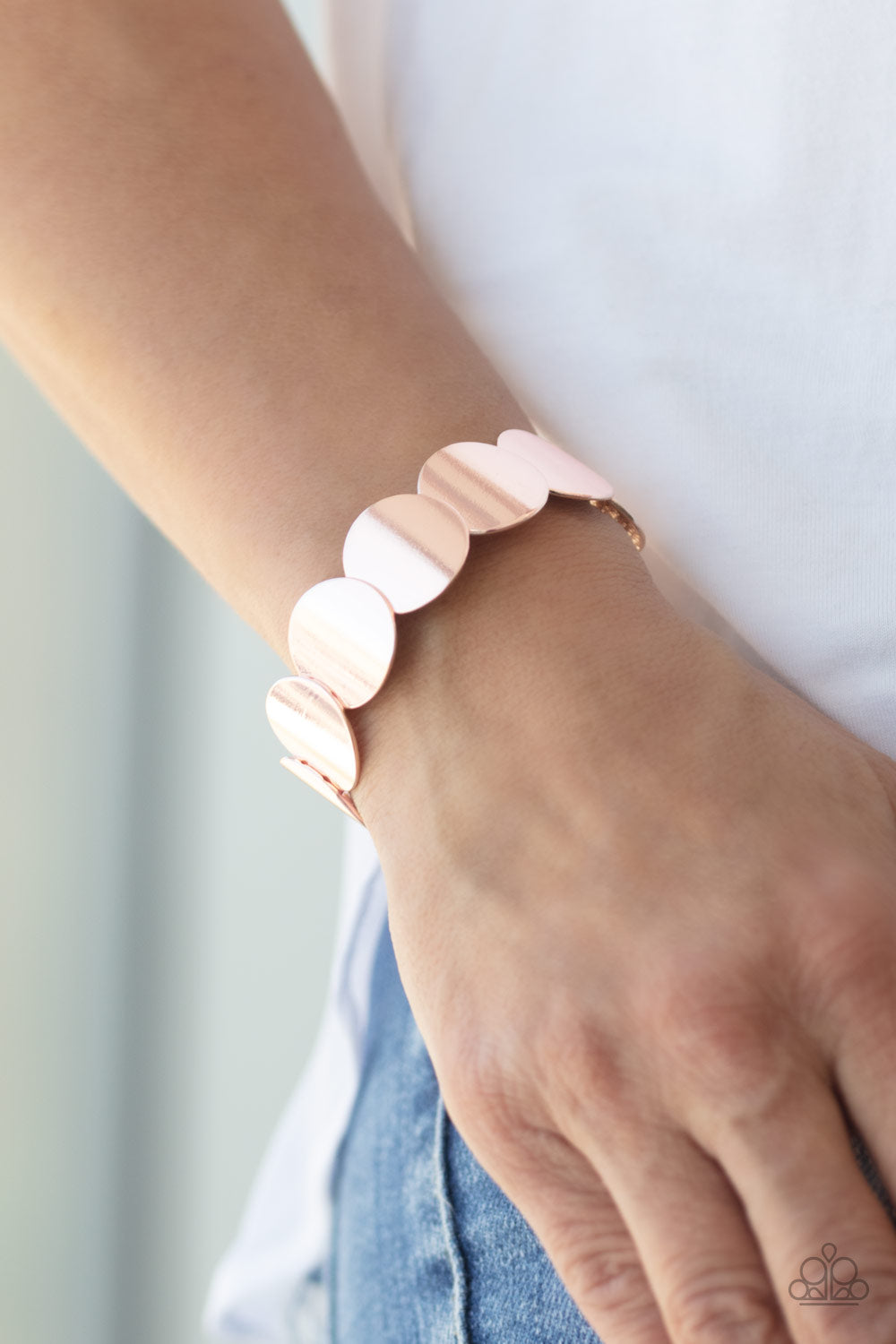 Paparazzi Accessories - Industrial Influencer - Rose Gold - Bracelet