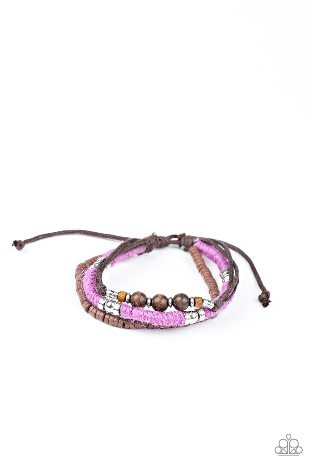 Paparazzi Accessories - Totally Tiki - Purple - Bracelet