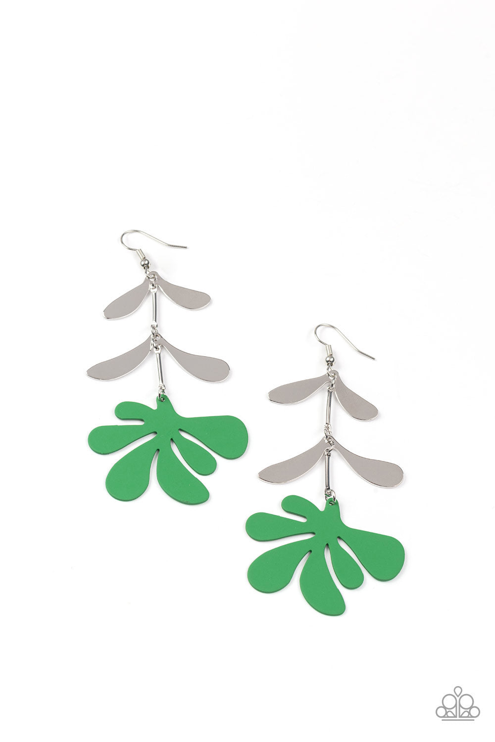 Palm Beach Bonanza - Green Earrings