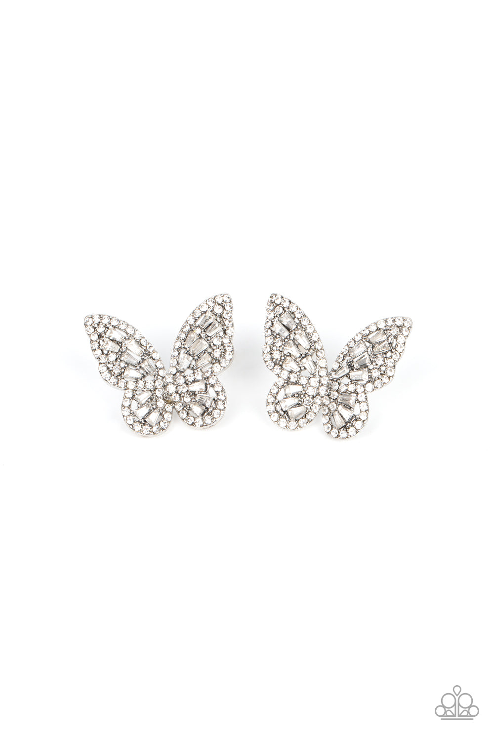 Smooth Like FLUTTER - White Earrings