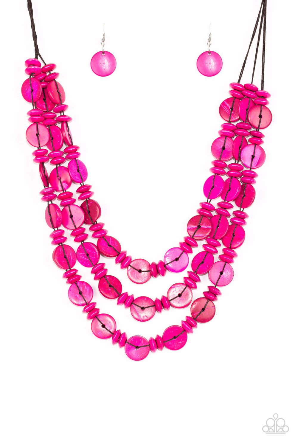 Barbados Bopper- Pink Necklace