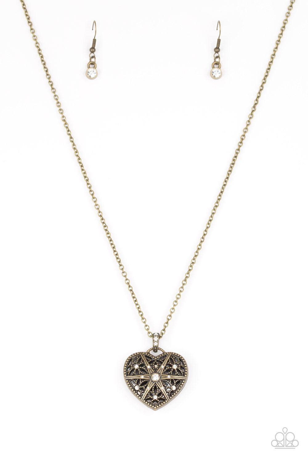 Casanova Charm - Brass Necklace