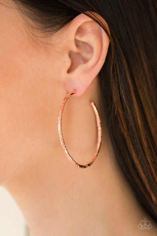 A Double Take - Copper Earrings