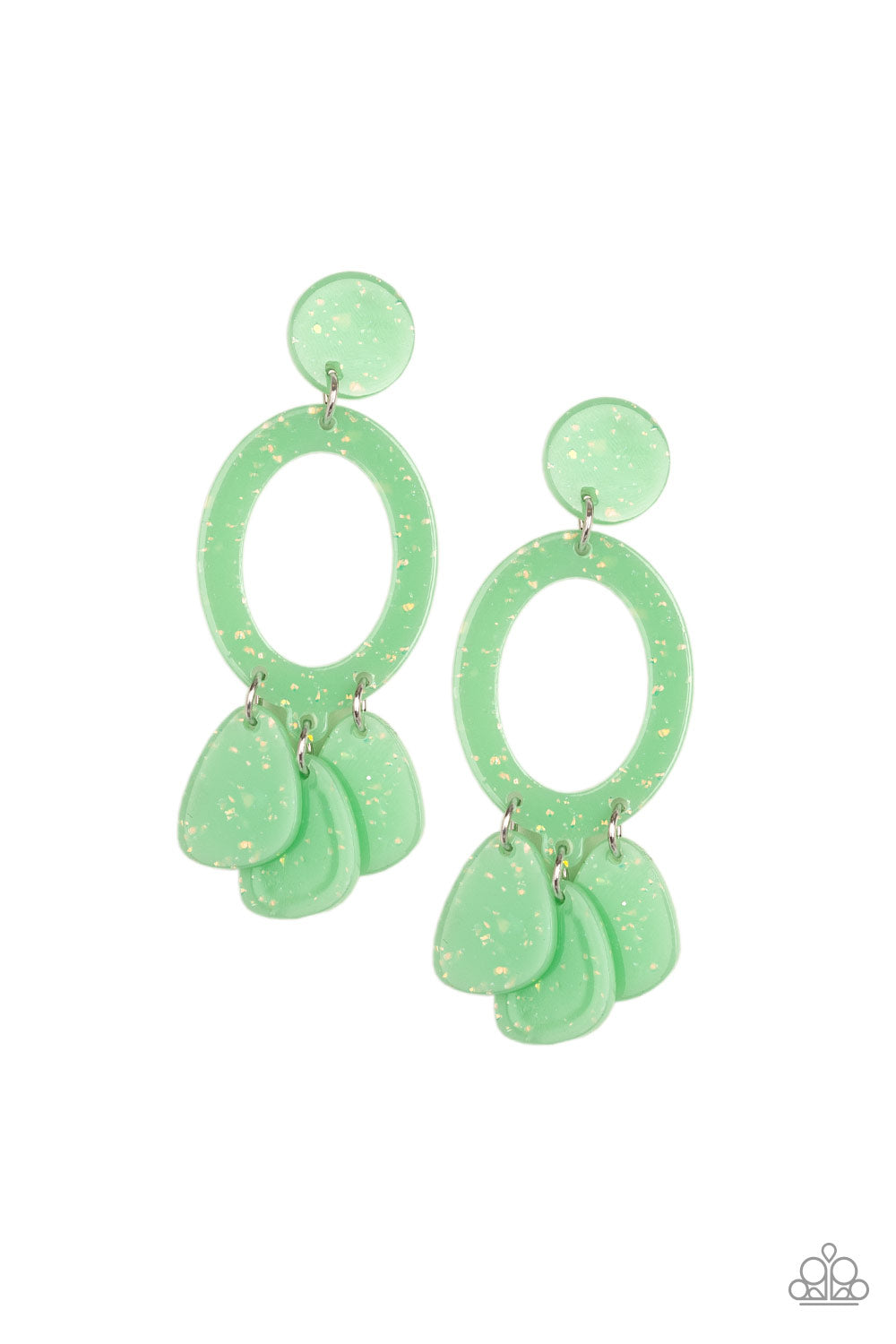 Sparkling Shores - Green Earring