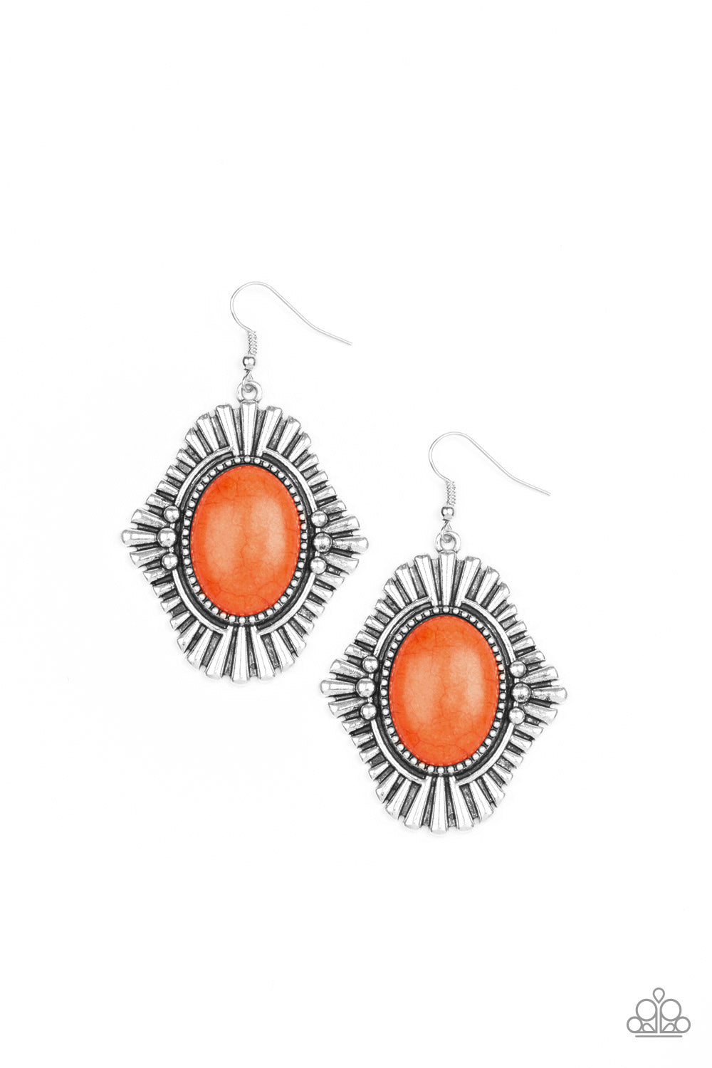 Easy As PIONEER- Orange Earrings