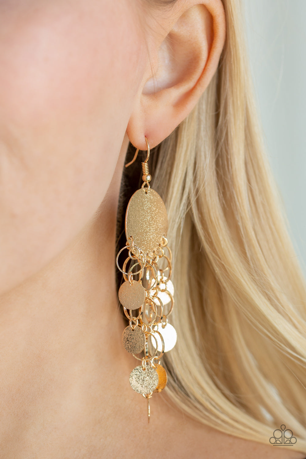 Turn On The BRIGHTS - Gold  Earrings