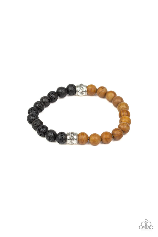 Paparazzi Accessories - Tuned In - Brown - Bracelet