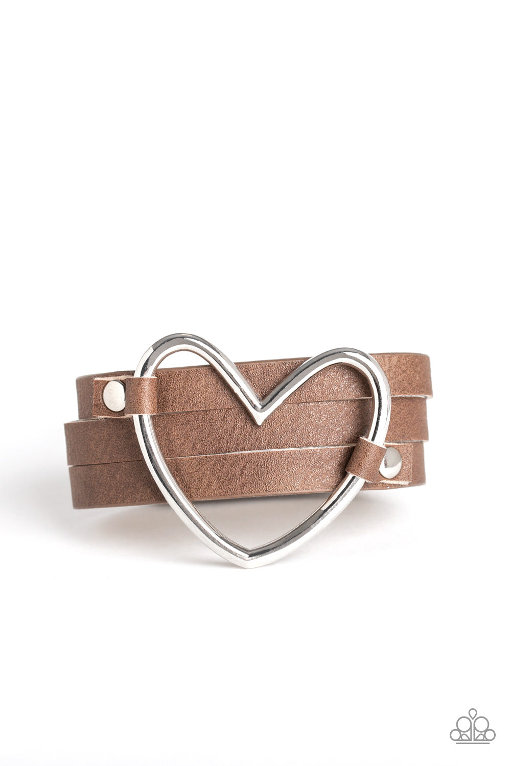 One Love, One Heart - Brown Bracelet