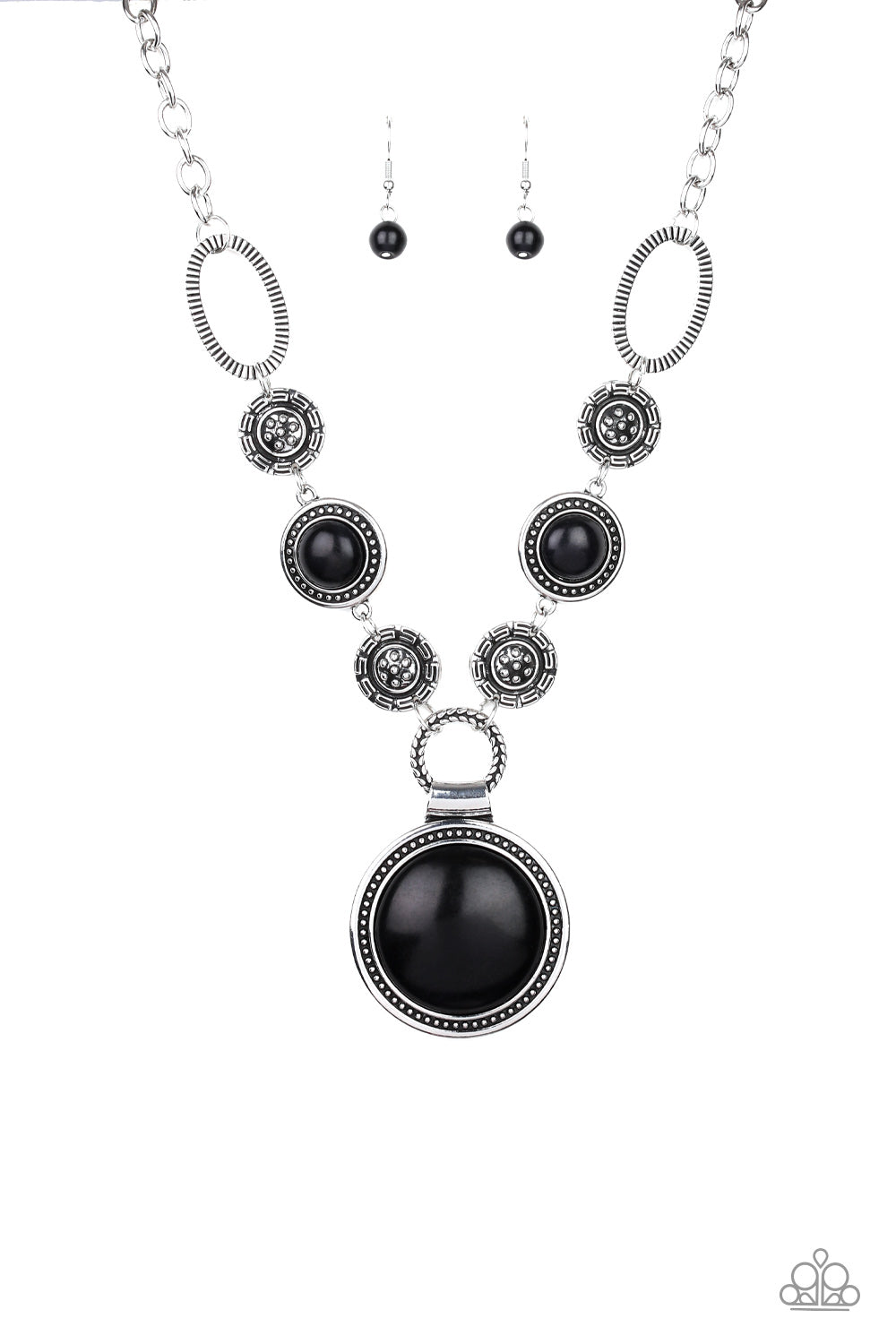 Paparazzi Accessories - Sedona Drama - Black - Necklace