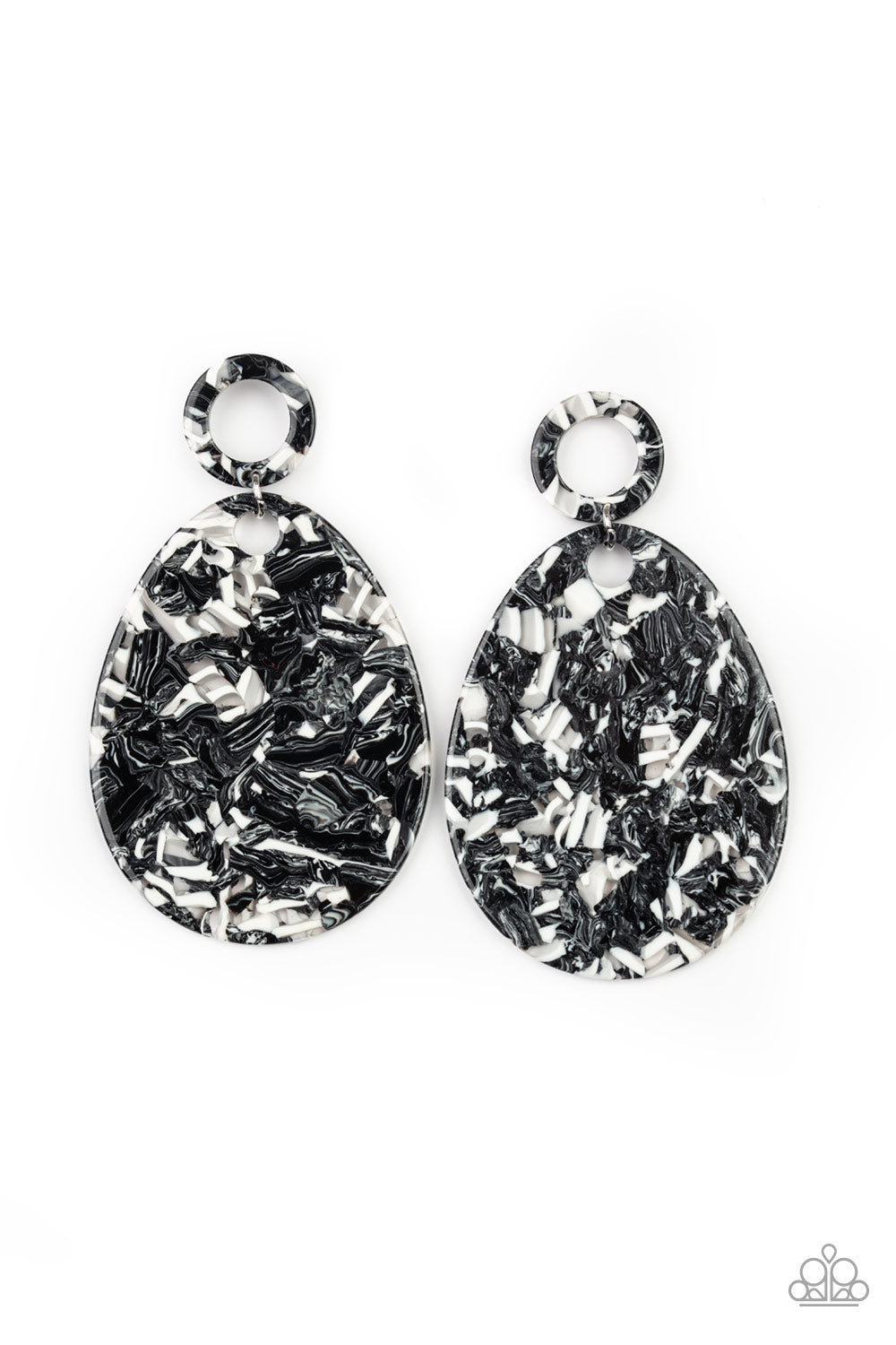 Retro-politan - Black Earring