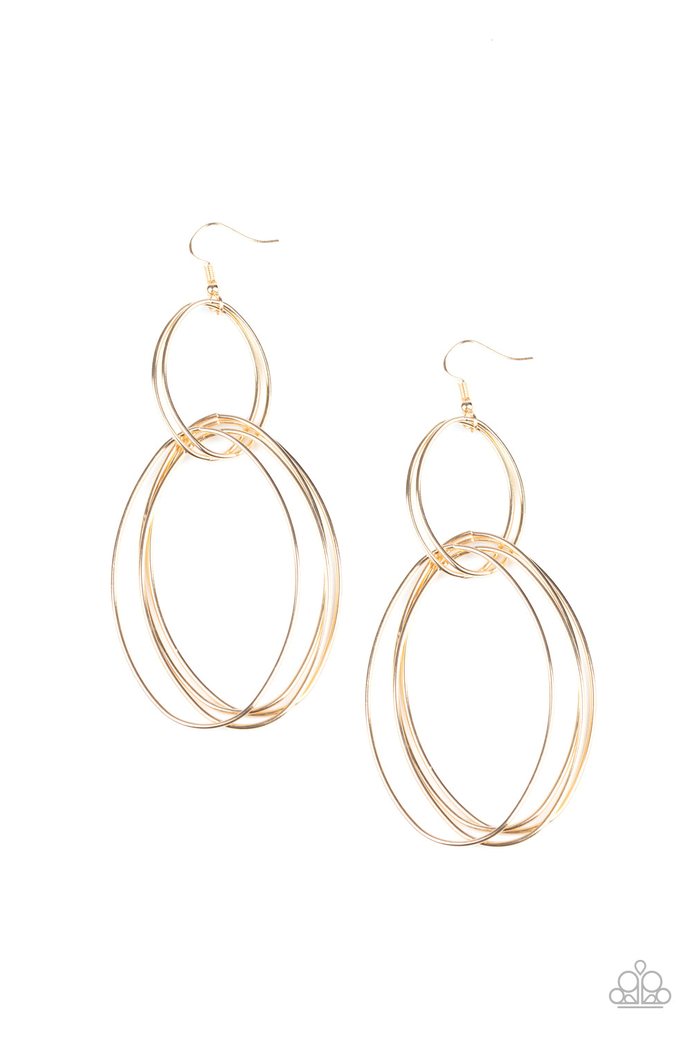 Getting Into Shape - Gold Earrings