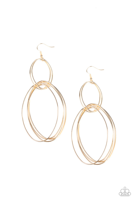 Getting Into Shape - Gold Earrings