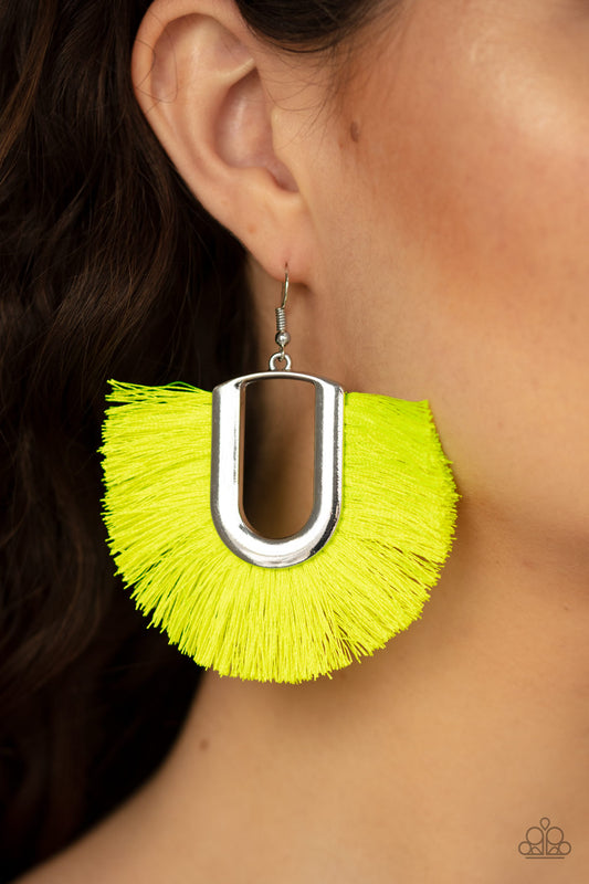 Tassel Tropicana - Yellow Earrings