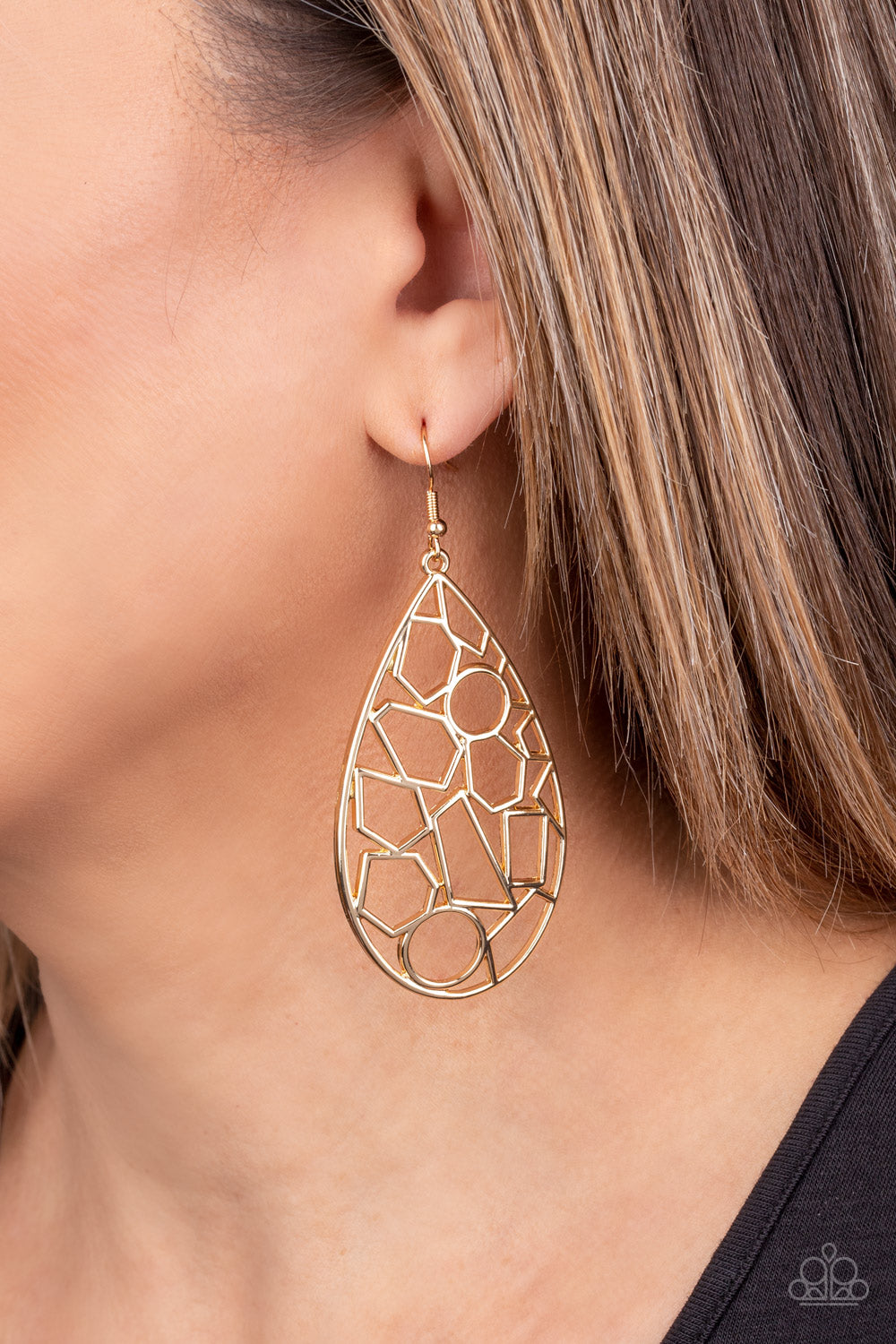 Reshaped Radiance - Gold Earrings