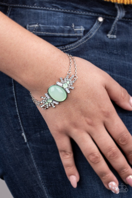 Brilliantly Boho - Green Bracelet