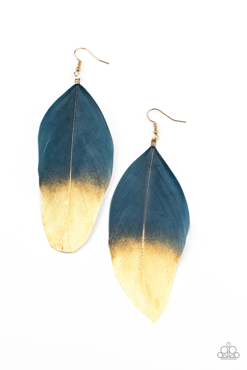 Fleek Feathers - Blue Earrings