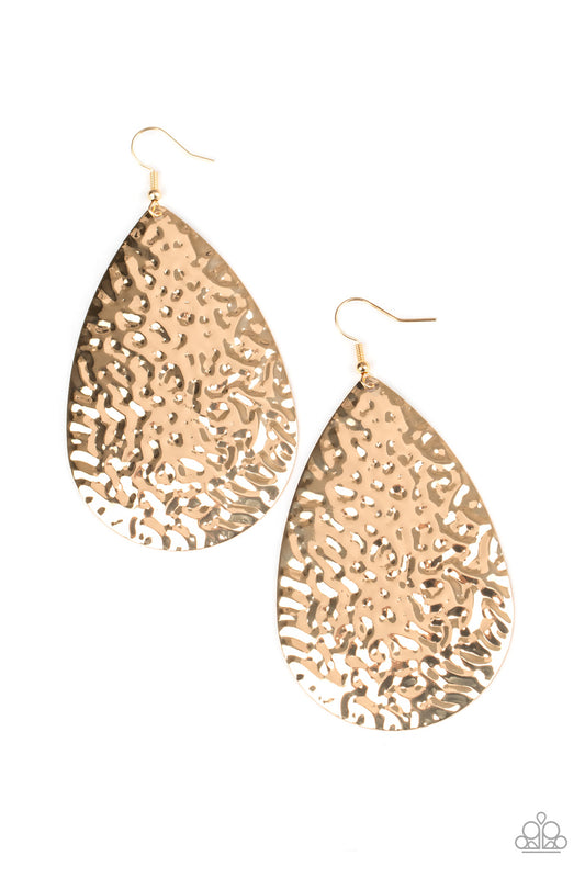 Metallic Mirrors - Gold Earrings