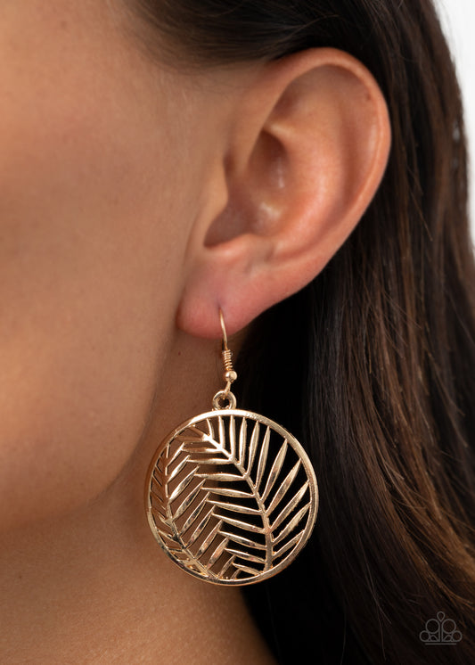 Palm Perfection - Gold Earrings