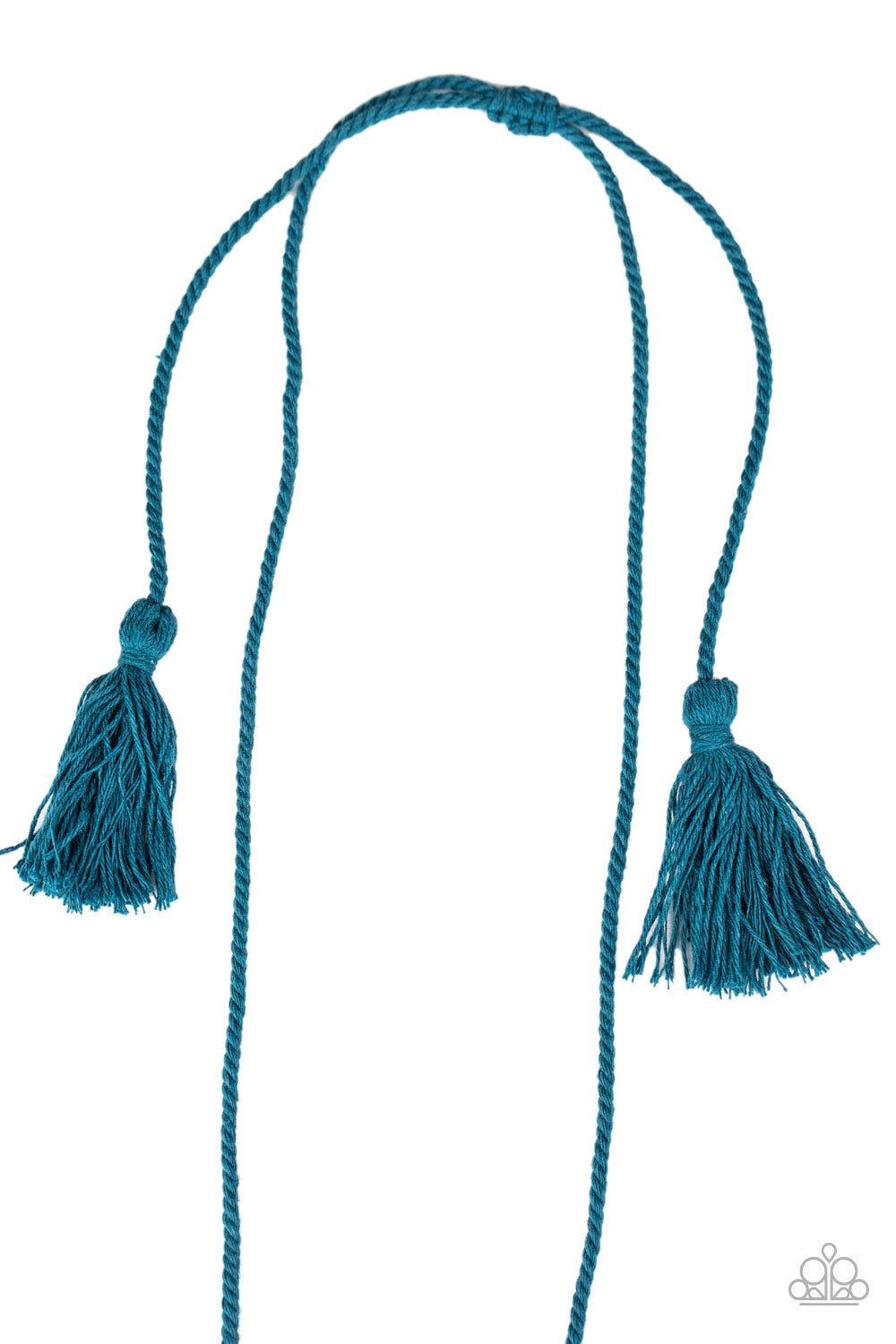 Paparazzi Accessories - Between You and MACRAME - Blue - Necklace