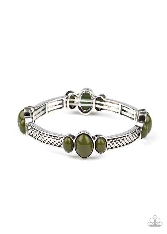 Paparazzi Accessories - Instant Zen - Green - Bracelet