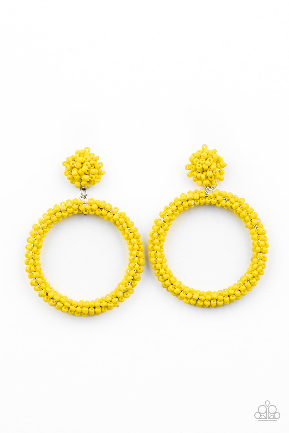 Be All You Can BEAD - Yellow Earrings