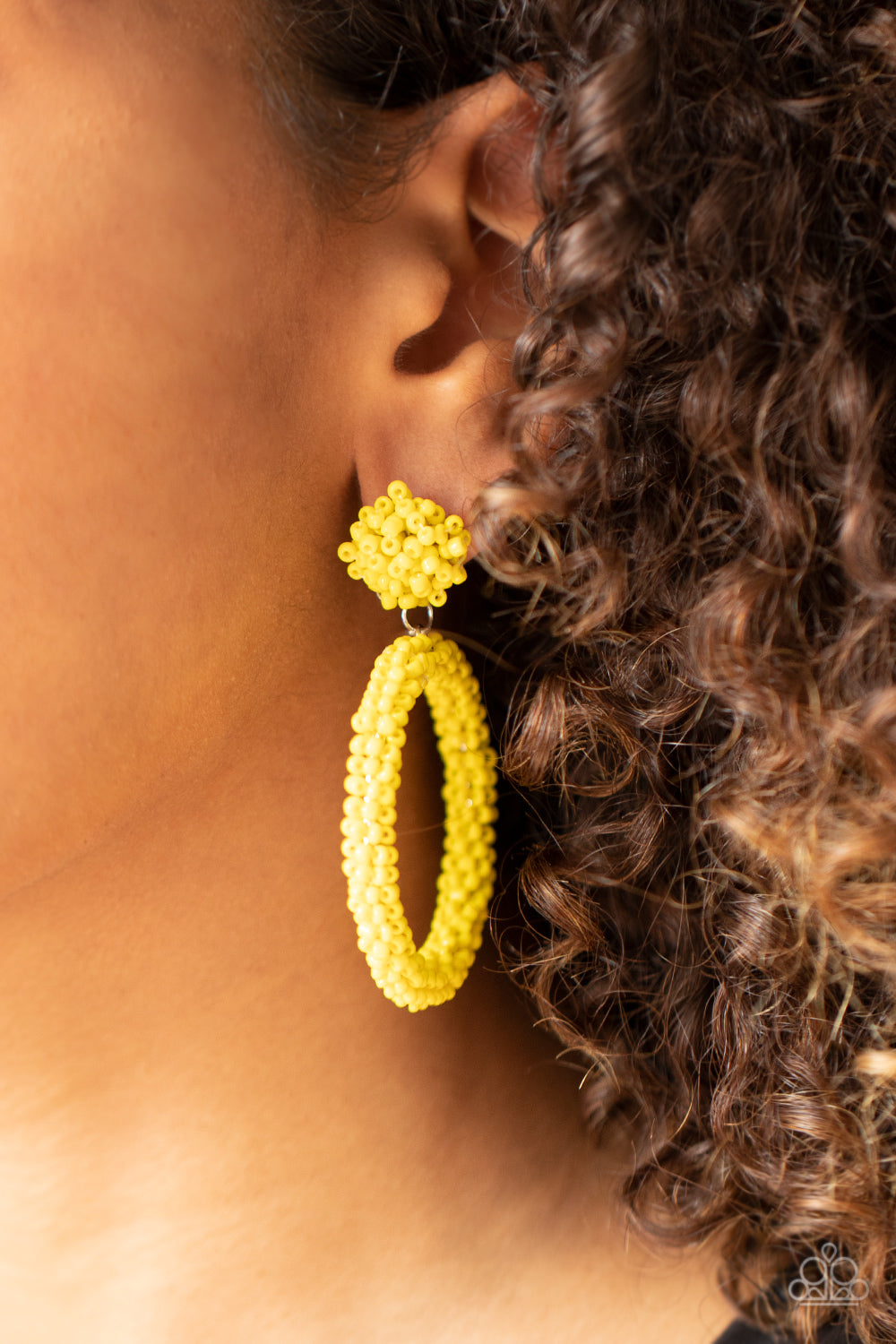 Be All You Can BEAD - Yellow Earrings