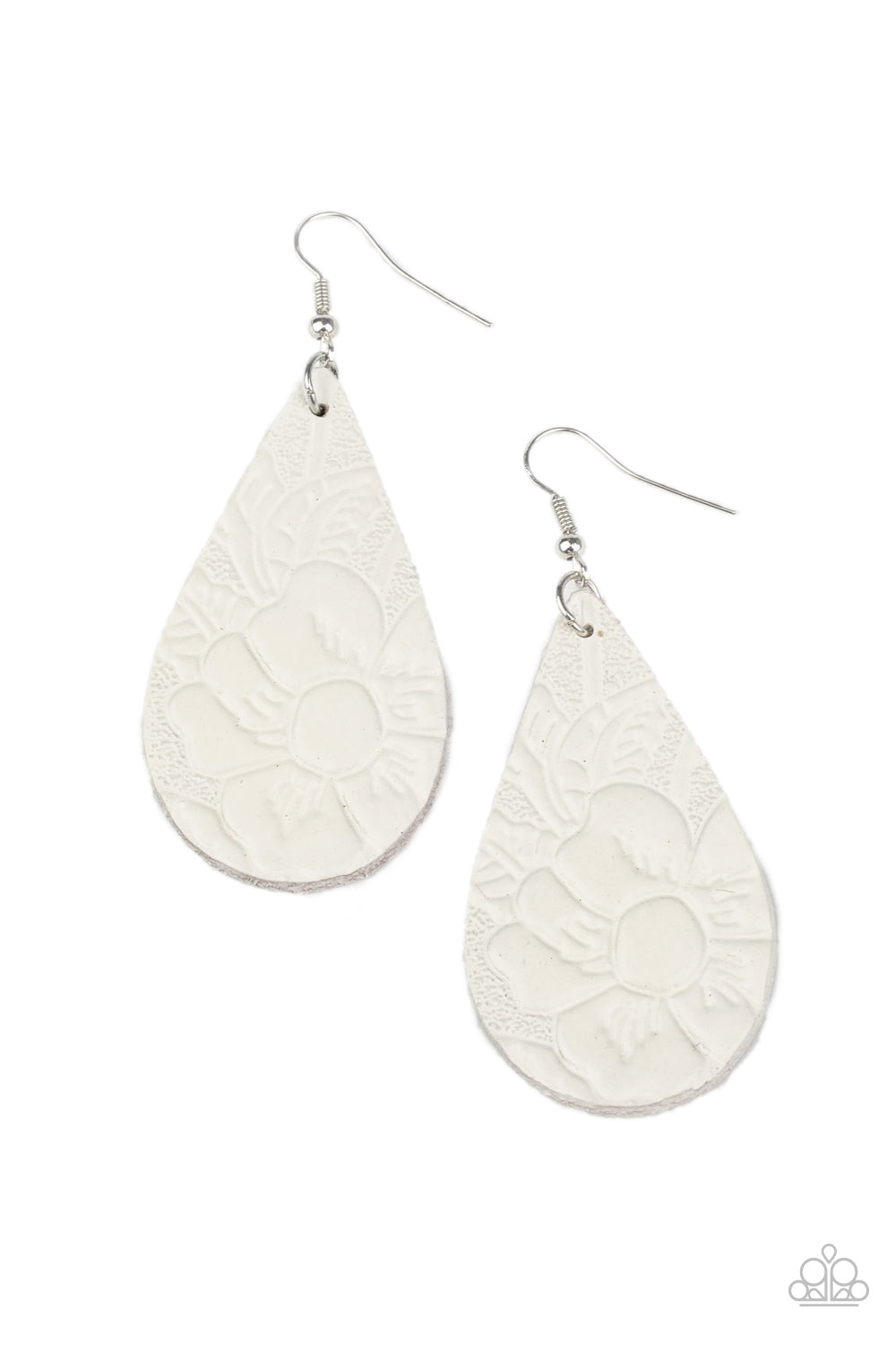 Beach Garden - White Earrings