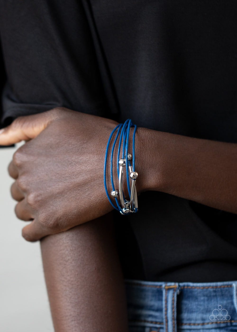 Magnetically Modern - Blue Bracelet