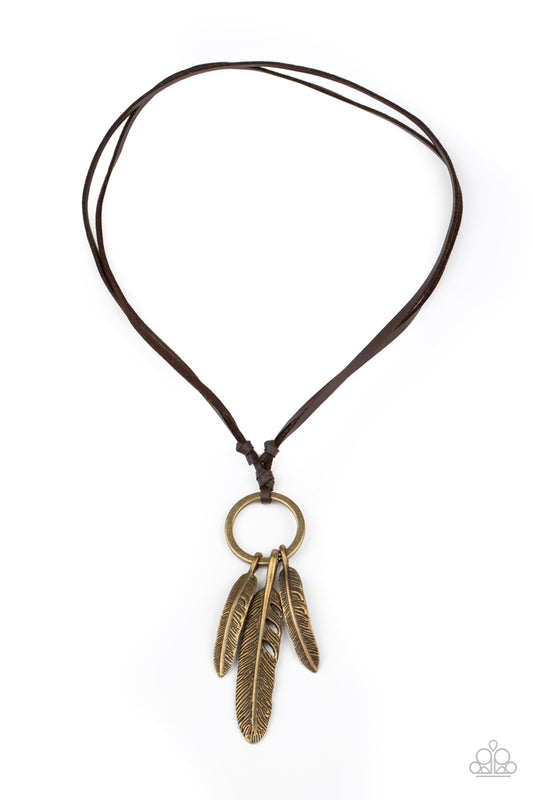 Paparazzi Accessories - Bird Watcher - Brown- Necklace