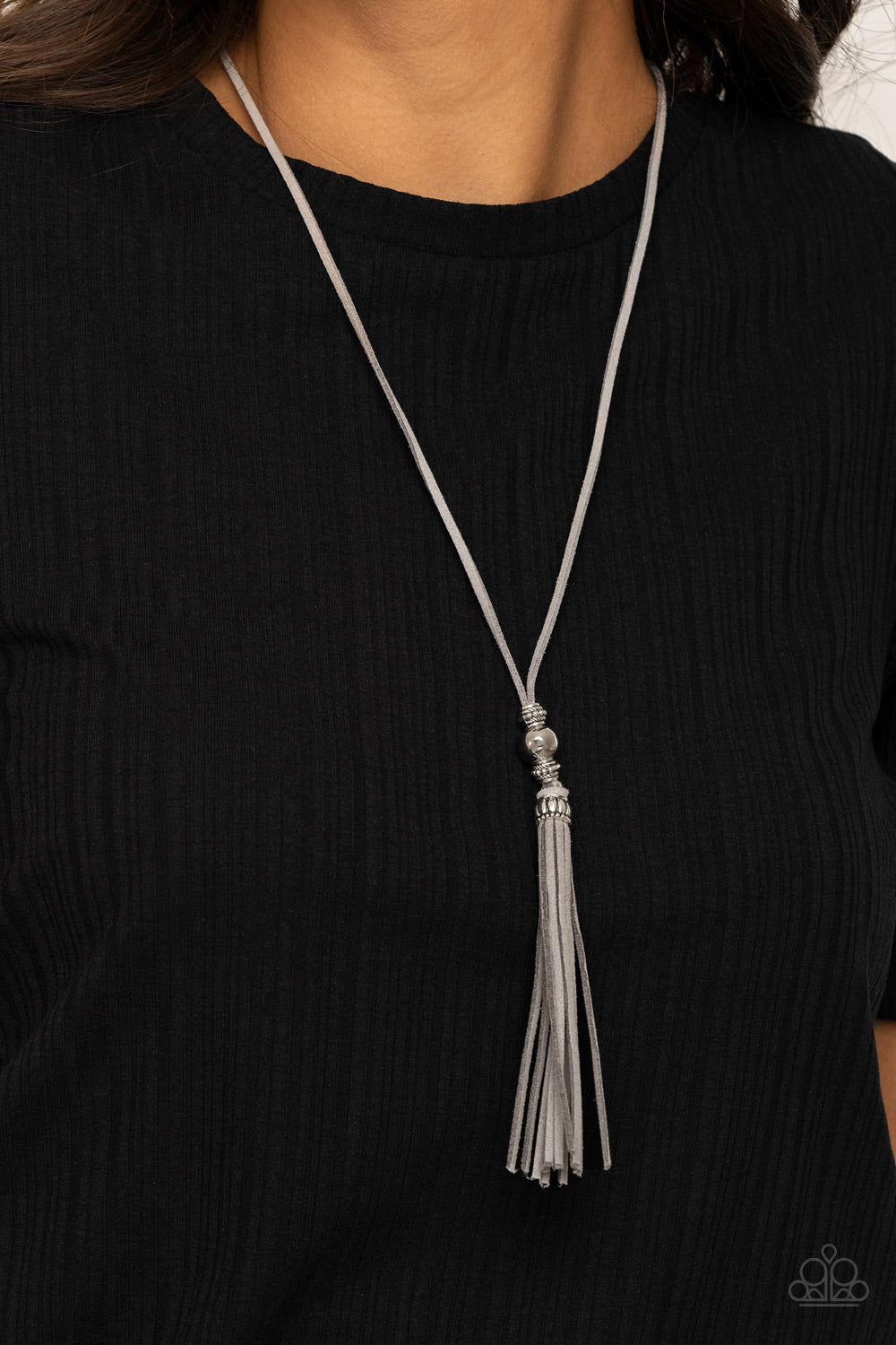 Paparazzi Accessories - Hold My Tassel - Silver Necklace -