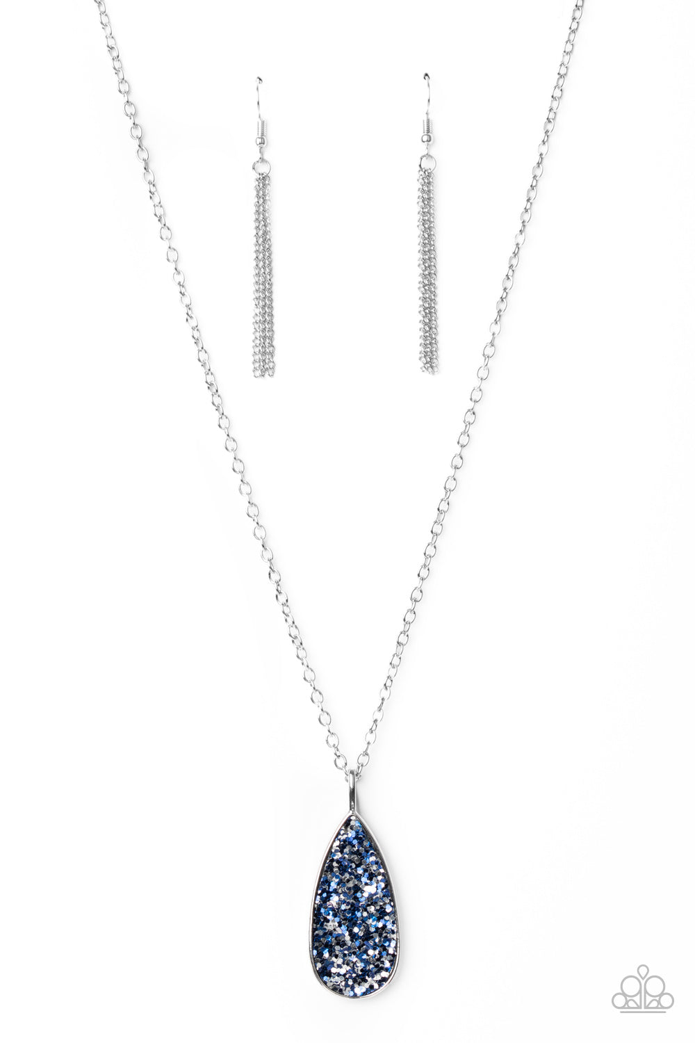 Paparazzi Accessories - Daily Dose of Sparkle - Blue - Necklace