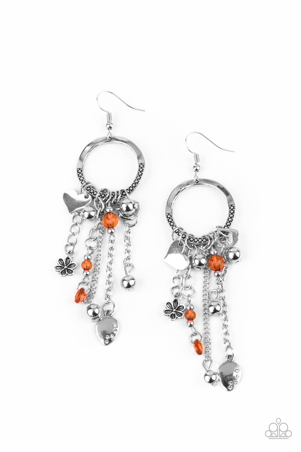 Charm School - Orange Earrings