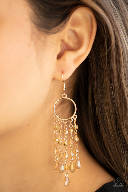 Dazzling Delicious - Gold Earrings