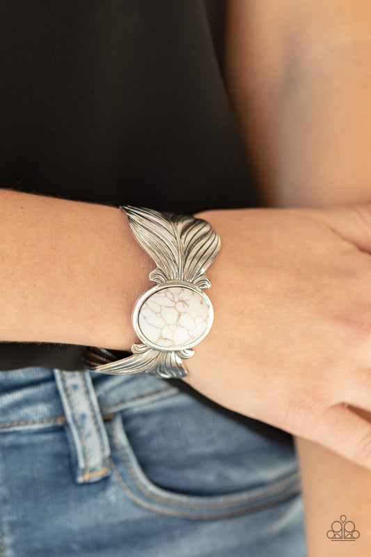 Born to Soar - White Bracelet