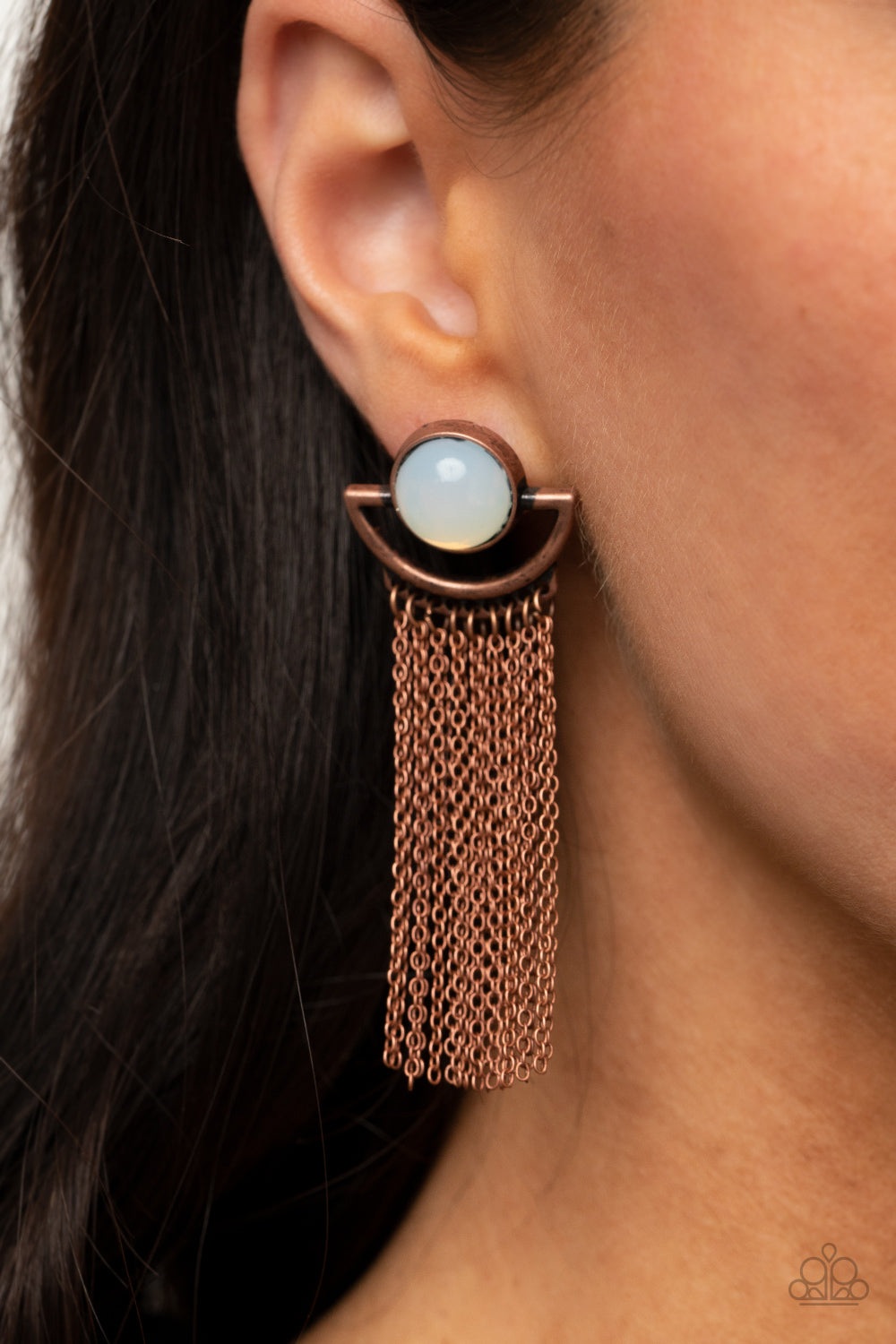Paparazzi Accessories - Opal Oracle - Copper - Earring