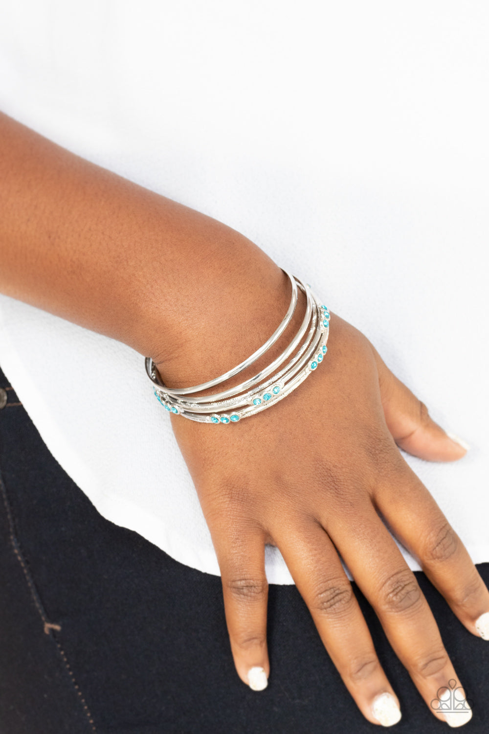 Stackable Sparkle - Blue Bracelet