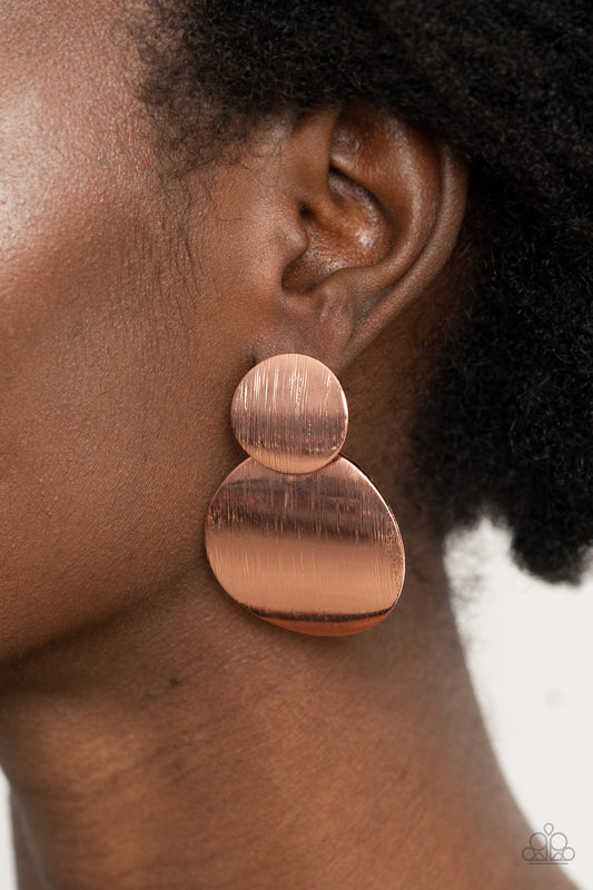 Here Today, GONG Tomorrow - Copper Earrings