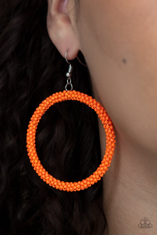 Beauty and the BEACH - Orange Earrings