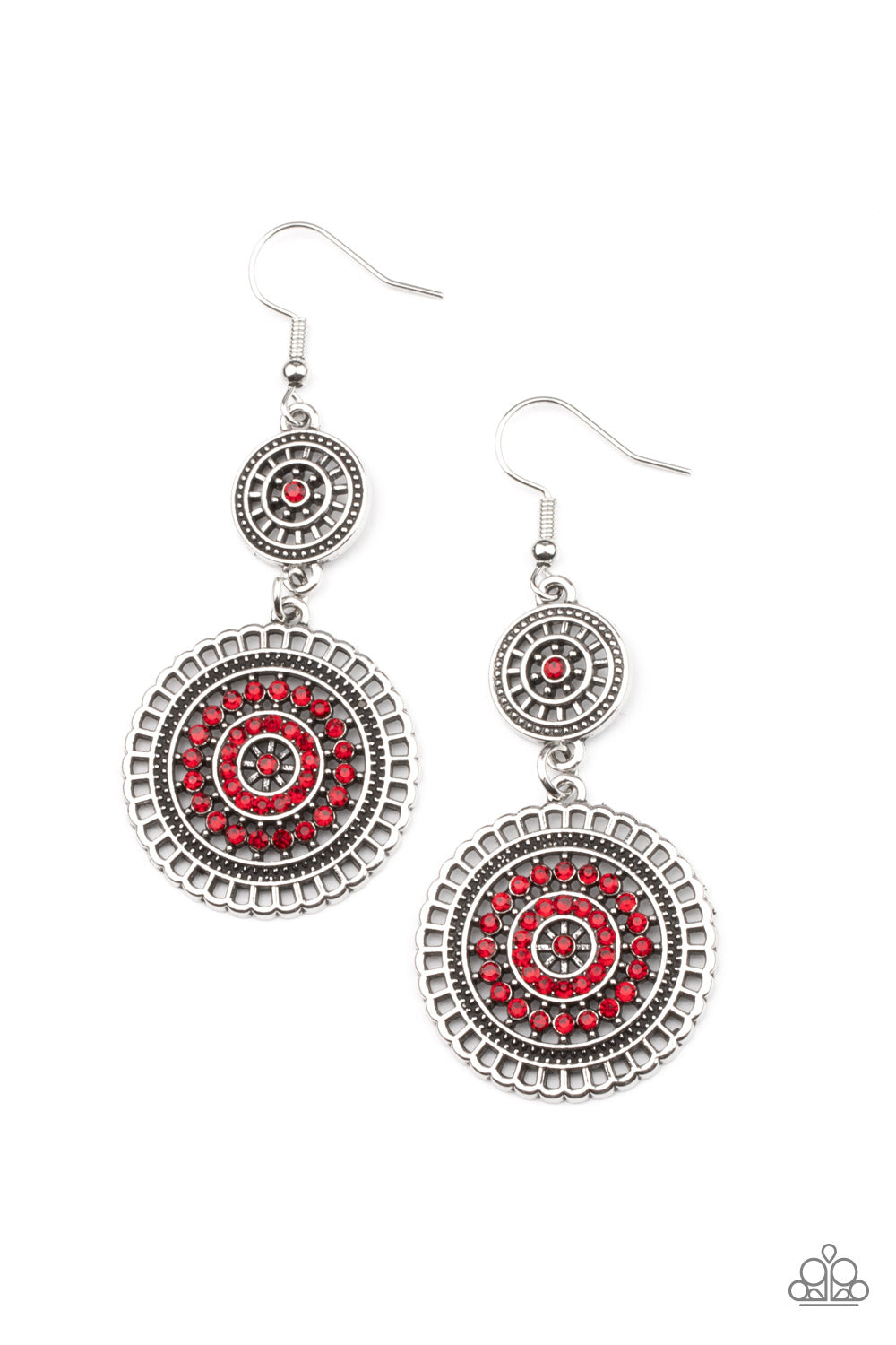 Bohemian Bedazzle - Red Earrings