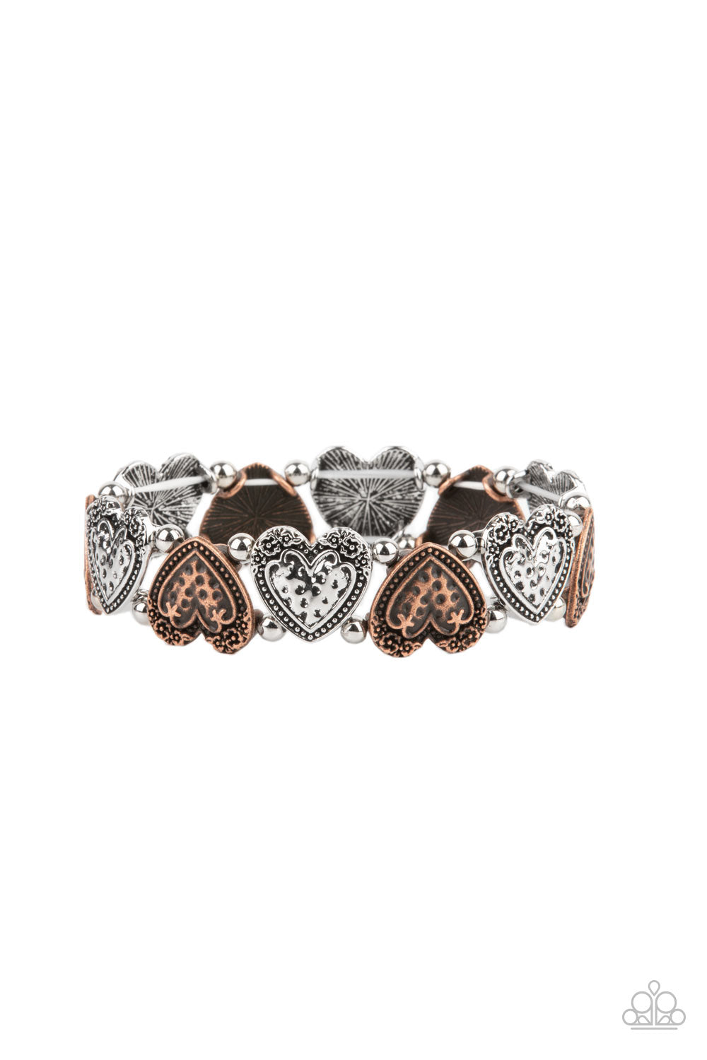 Paparazzi Accessories-Rustic Heartthrob - Multi- Bracelet