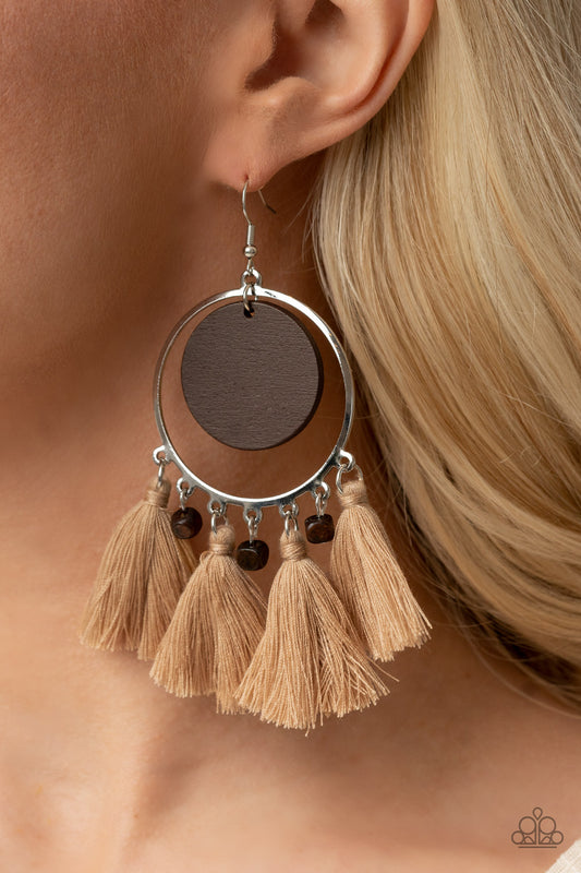 Yacht Bait - Brown Earrings