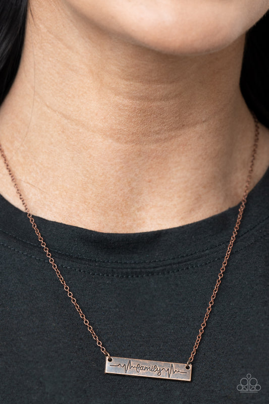 Living The Mom Life - Copper - Necklace