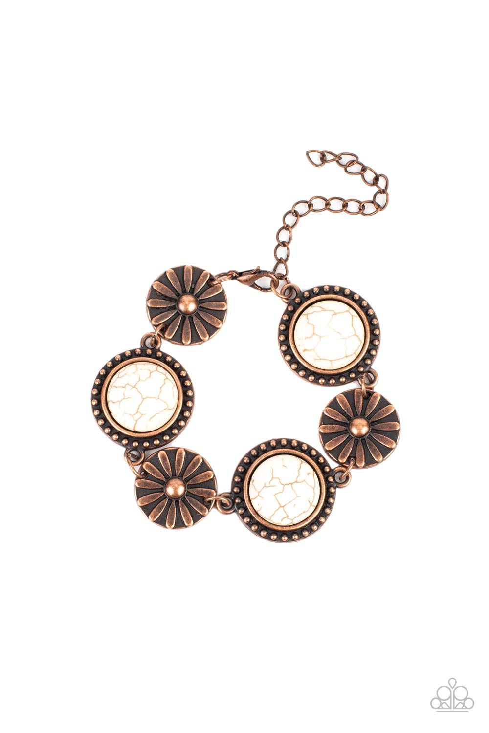 Fredonia Flower Patch - Copper Bracelet