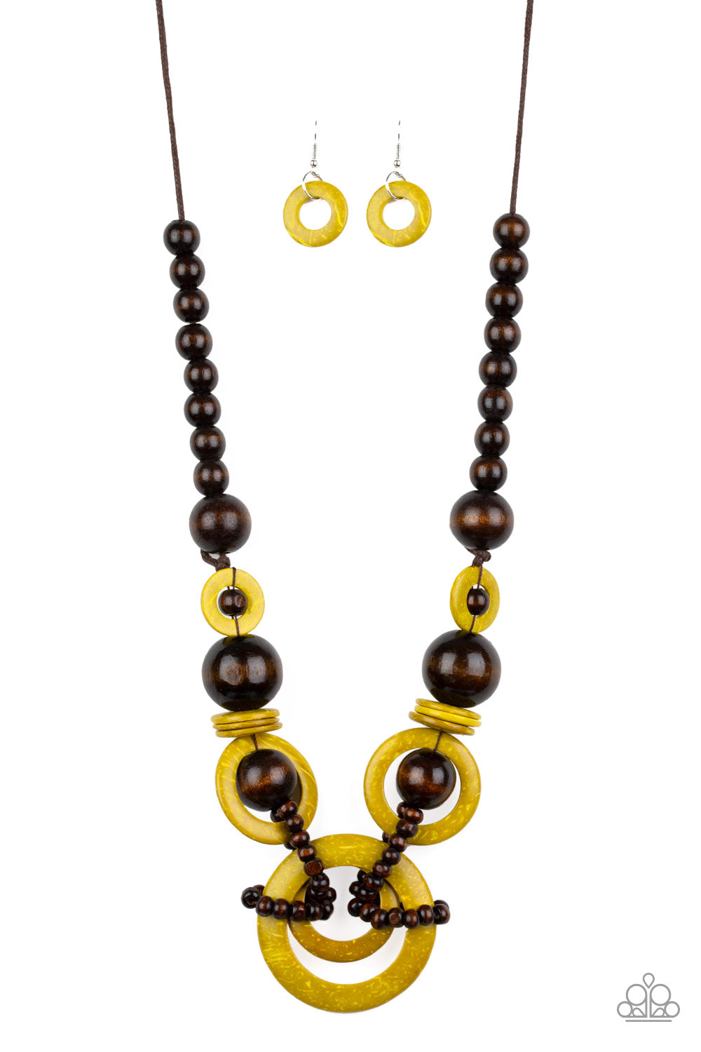 Boardwalk Party - Yellow Necklace