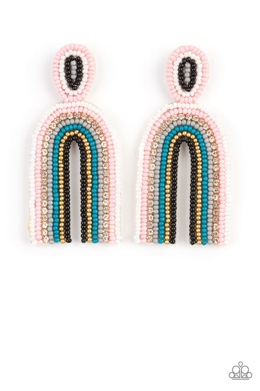 Paparazzi Accessories - Rainbow Remedy - Multi - Earrings