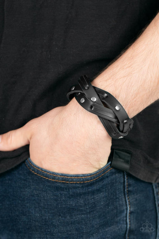 Rugged Roundup - Black Urban Bracelet