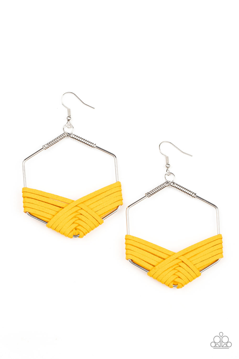 Suede Solstice - Yellow - Earrings