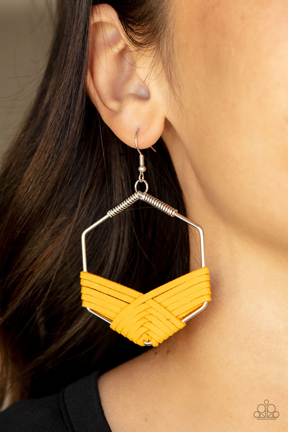 Suede Solstice - Yellow - Earrings